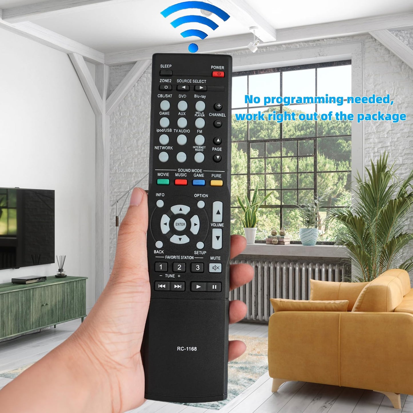 Replaced Remote Control Compatible for Denon AVR-1913 AVR-2113CI AVR-E400 Home Theater AV Receiver System