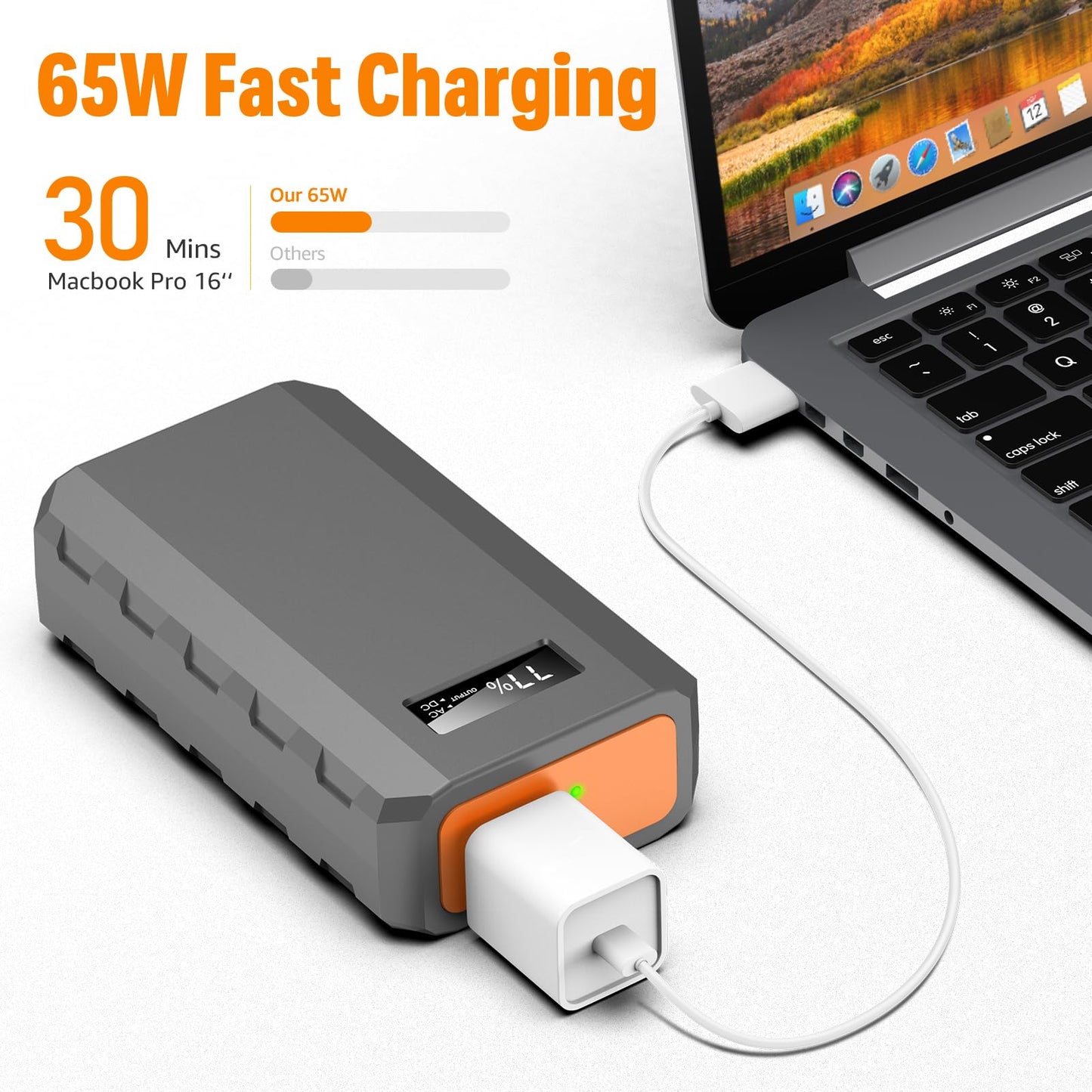 SinKeu 23,400mAh/86.58Wh Portable Laptop Phone Charger with AC Outlets