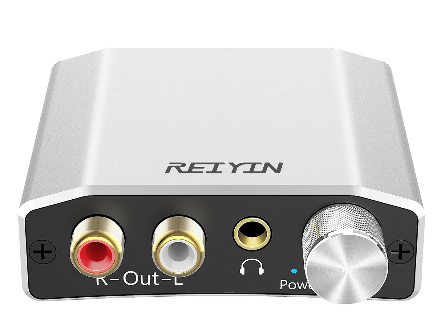 Reiyin DA-01 Digital to Analog Converter DAC Digital Optical Coaxial Toslink to Analog Stereo L/R RCA 3.5mm Audio Adapter with Volume Control for PS3