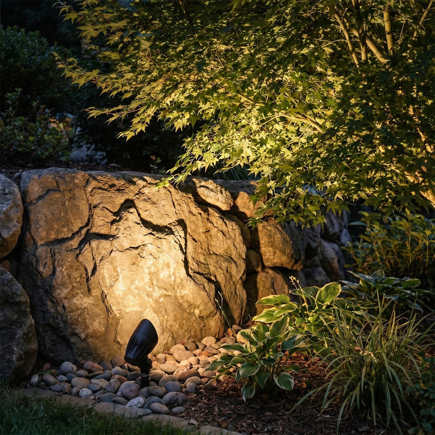 Malibu 50 Watt Floodlight Landscape Lights Outdoor Spotlight Waterproof Path Light Low Voltage Lighting with Spike Stand for Garden, Yard, Pathway