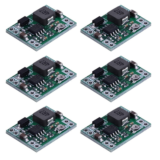 EBOOT Mini MP1584EN DC-DC Buck Converter Adjustable Power Module 24V to 12V 9V 5V 3V(6 Pack)