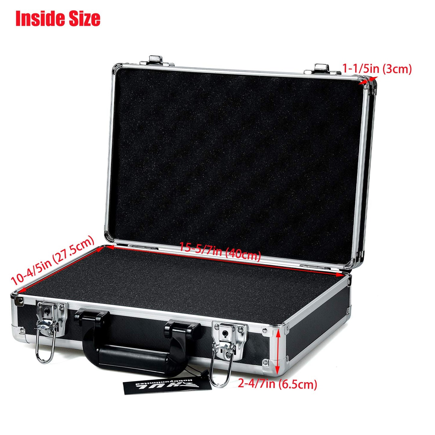HUL 16in Two-Tone Aluminum Case with Customizable Pluck Foam Interior for Test Instruments Cameras Tools Parts and Accessories