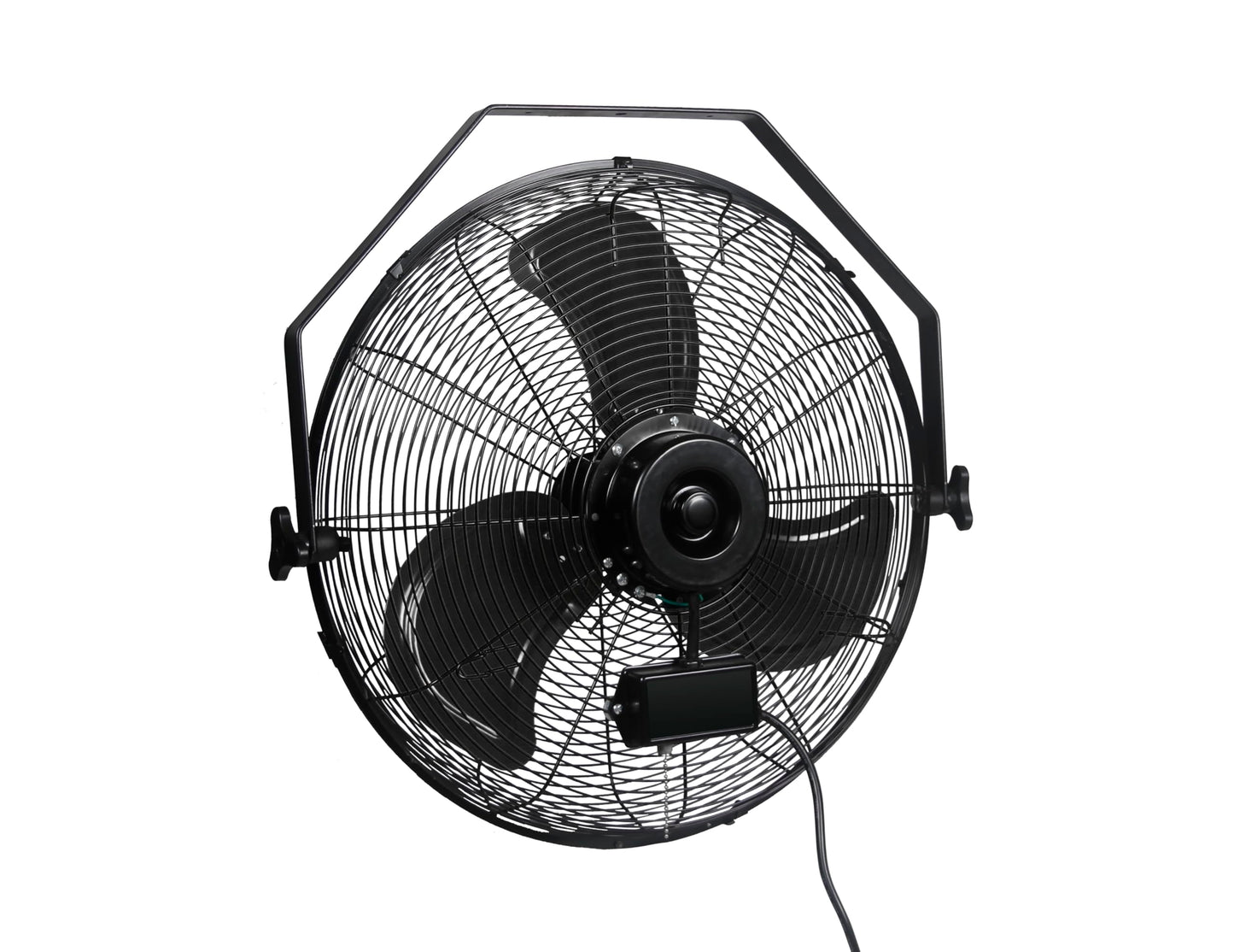 BLOTEK 18-Inch Wall Mount Fan, High Velocity Industrial Fan [W58334] with 3 Speeds, Adjustable Tilt, Quiet Metal Construction, 4650 CFM Air Circulator