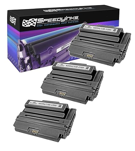 SPEEDYINKS Compatible Toner Replacement for Dell 2335dn|6000 Page Yield (Black 3-Pack) Compatible with the Following Dell Printers 2335dn 2355dn