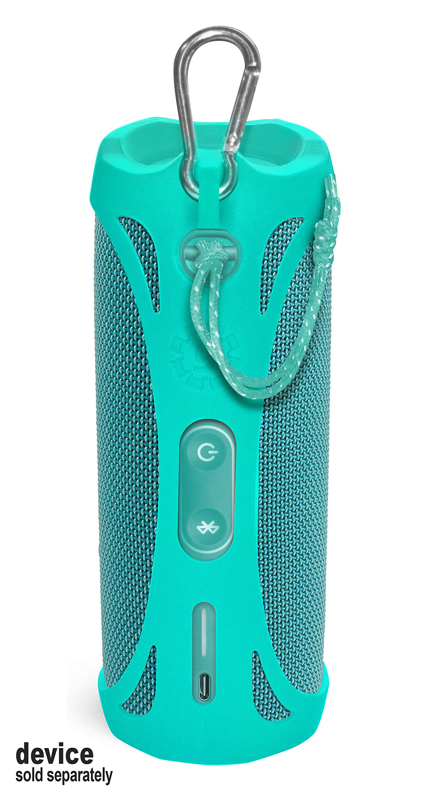 Alltravel Featured Silicon Sleeve for JBL FLIP 5 Waterproof Portable Bluetooth Speaker, More Protective and and Real Sound Design (Mint Green)
