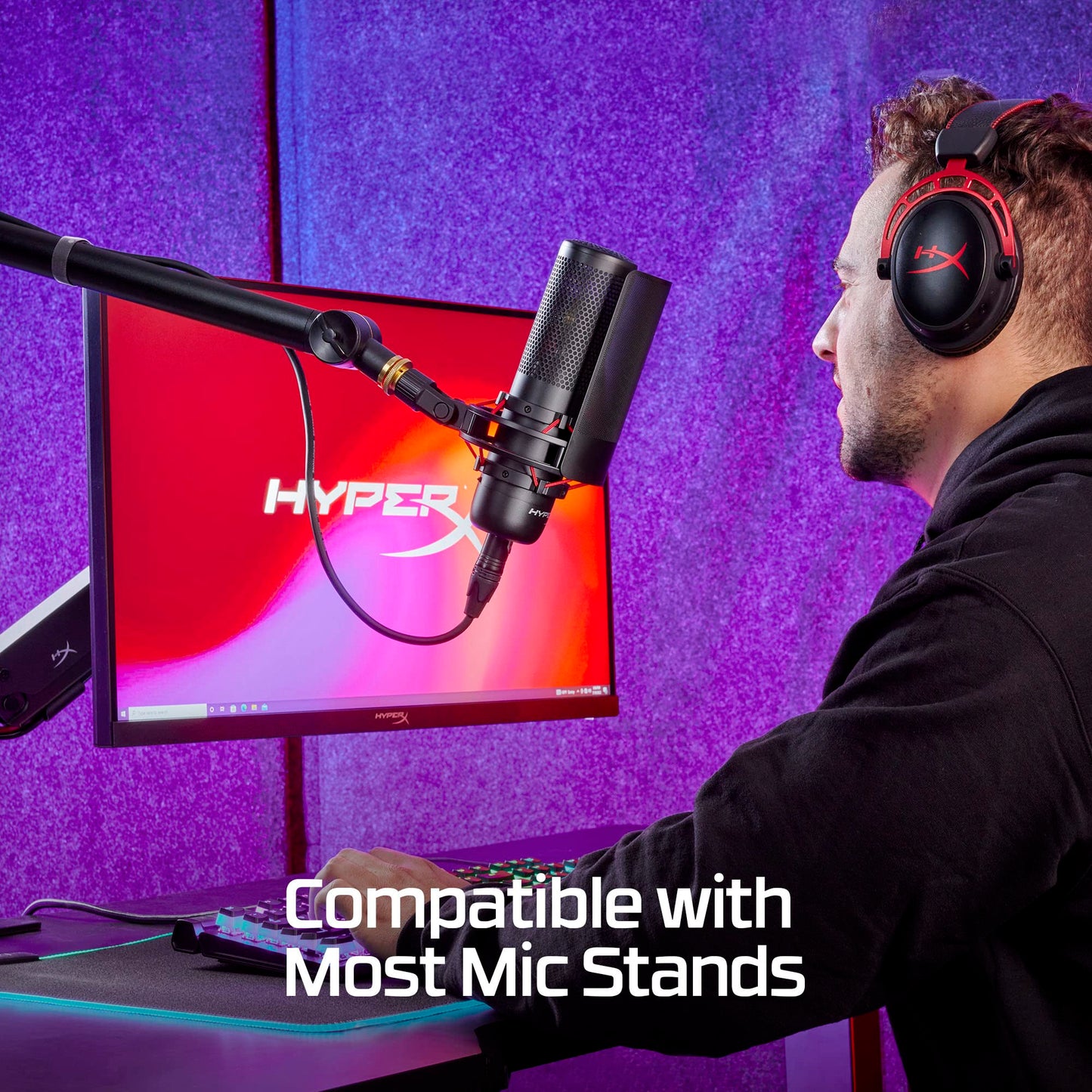 HyperX ProCast Microphone - Large Diaphragm Condenser Mic, XLR Connection