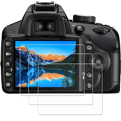 PCTC D3200 Tempered Glass Screen Protector for Nikon D3500 D3400 D3100 D3200 D3300 DSLR Camera cover
