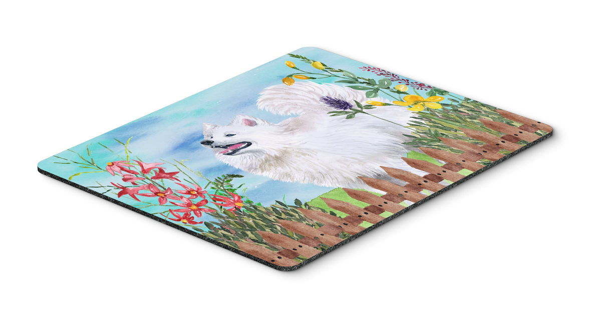 Caroline's Treasures CK1253MP Samoyed Spring Mouse Pad, Hot Pad or Trivet for Home Office Gaming Working Computers Laptop Mouse Mat,Washable Large