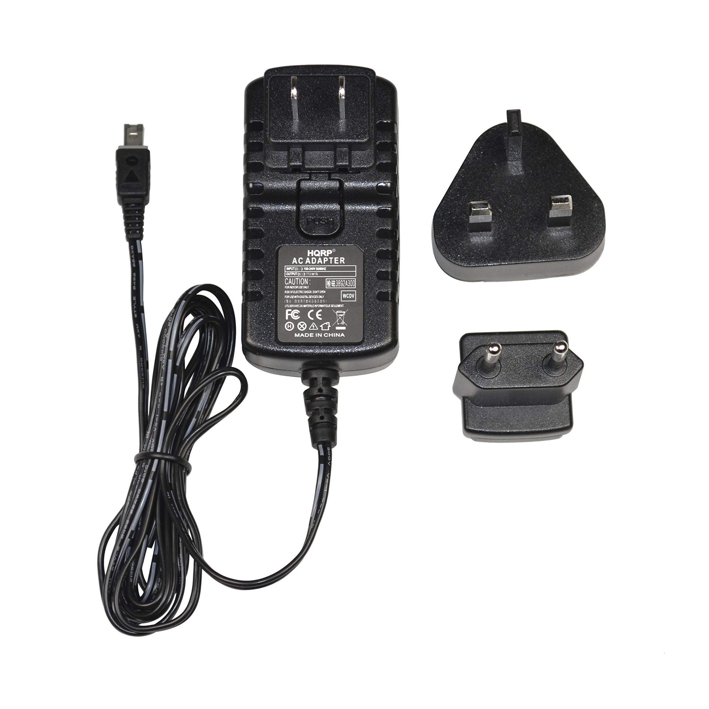 HQRP Wall AC Power Adapter Compatible with JVC GR-D93U GRD93U GR-D93US GRD93US Camcorder - (incl. USA Plug & Euro Adapter)