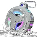 EBODA Shower Bluetooth Speaker, IPX7 Waterproof Portable Floating Speakers with Loud HD Sound, True Wireless Stereo Speaker with LED Light, 24H Play