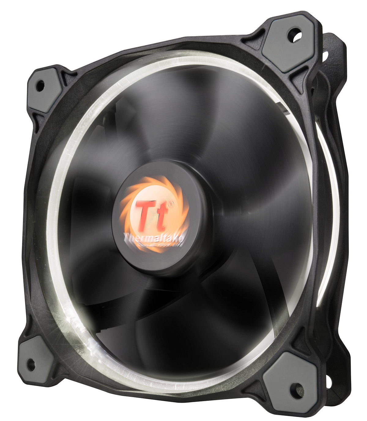 Thermaltake RIING 120mm Red LED Ultra Quiet High Airflow Computer Case Fan White