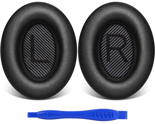 Link Dream Ear Pads for Bose Quiet Comfort 35 II (QC35 ii) Soft Protein Leather Replacement Earpads Extra Thick Ear Cushions for Bose QC 35 25 15 QC2