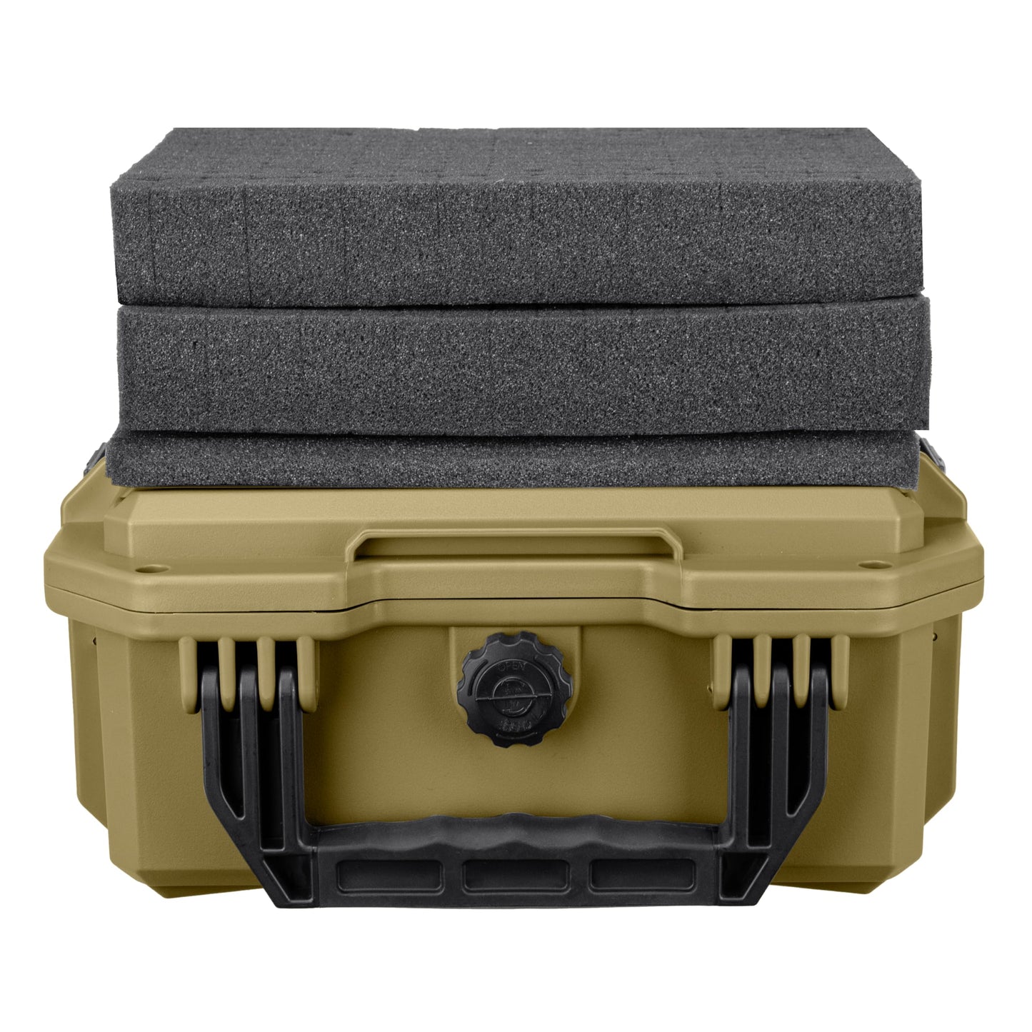 Eylar 11.8" Intact Series Compact Hard Camera Case, Lightweight and Durable Stacker Design with Foam (Dark Earth)