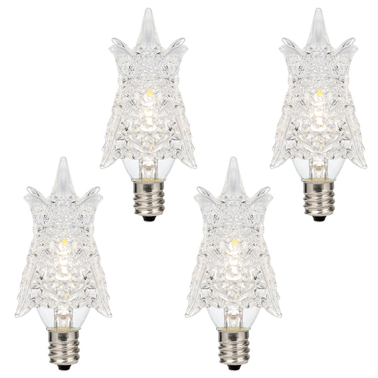 Westinghouse Lighting 53650EC4 0.6 Watt (7 Watt Equivalent) Star Dimmable Clear Filament LED Light Bulb, Candelabra Base, 4 Pack