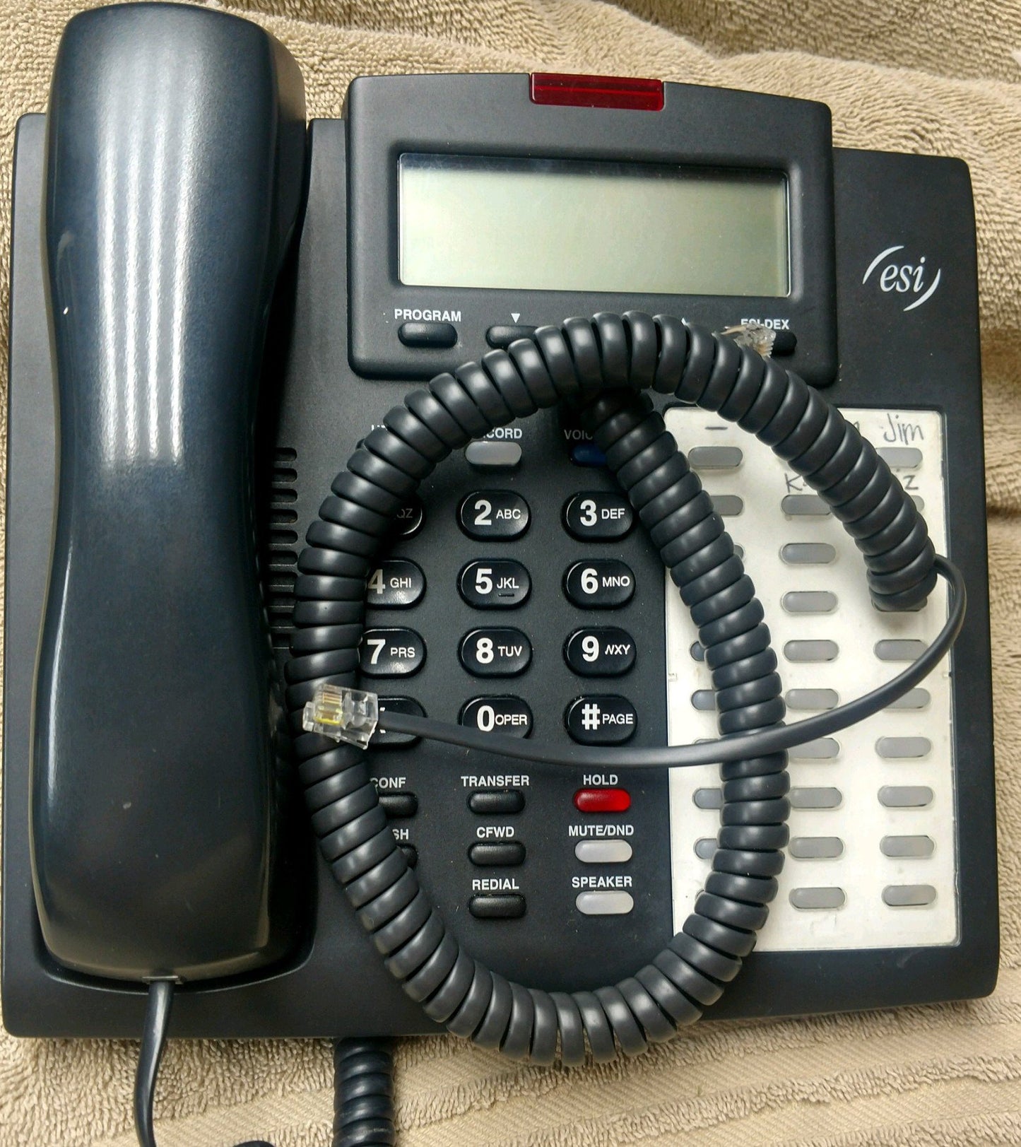 DIY-BizPhones 10 Pack of Charcoal 12' Ft Handset Cord Compatible with ESI Phone Digital IP 48 Key IPFP H DFP 12 16 24 DP1 30D 60D IVX C E S 50 Class