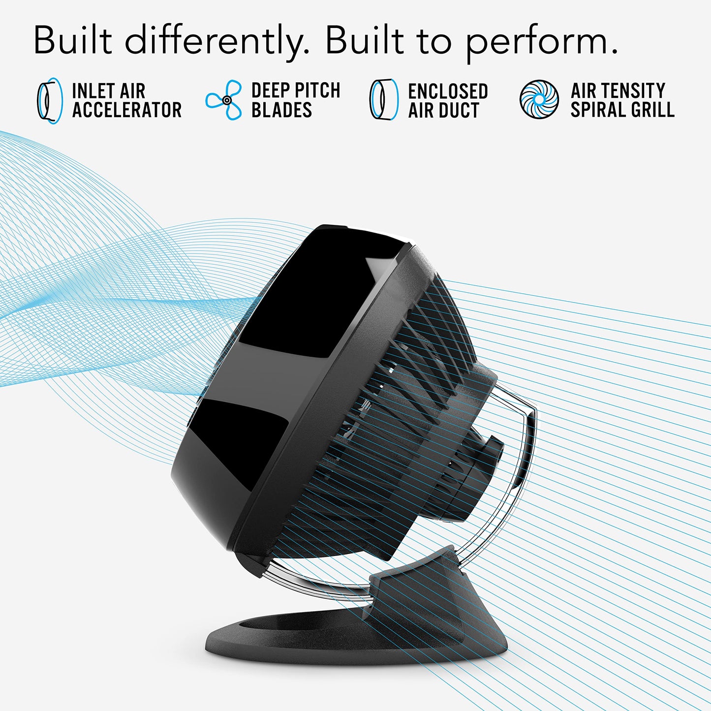 Vornado 160 Personal Air Circulator, Small Fan for Dorm, Desk, and Bedside, Powerful Personal Cooling, 2 Speed Settings, Vortex Air Circulation