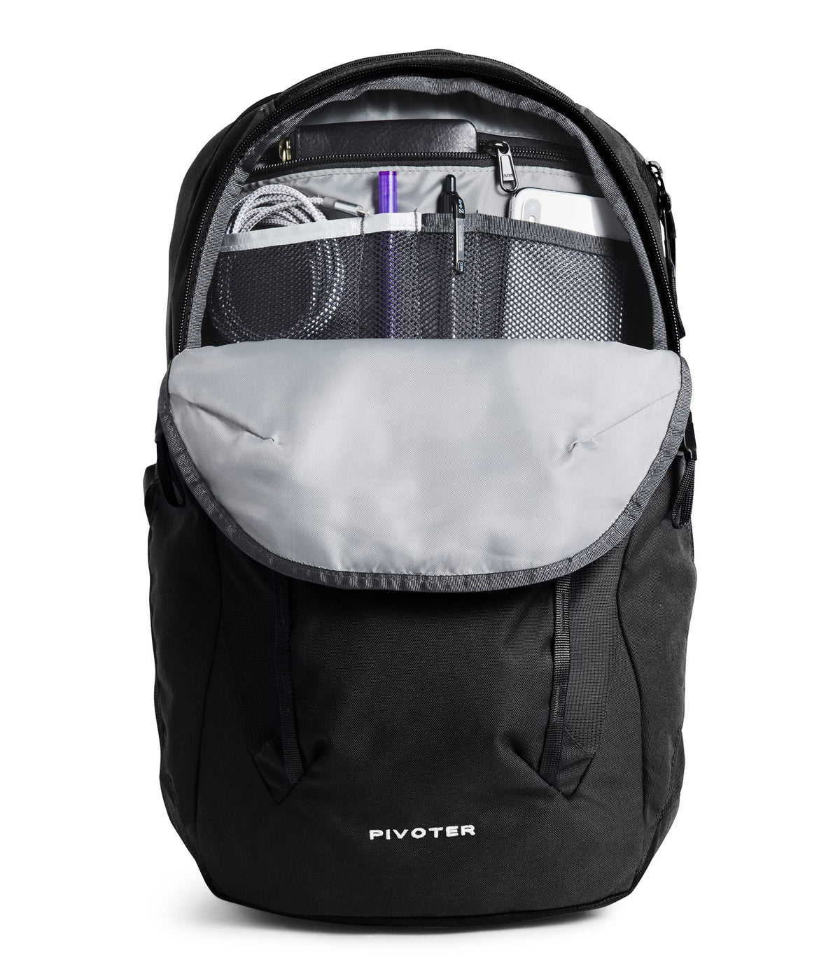 The North Face Women's Pivoter Everyday Laptop Backpack, TNF Black, One Size