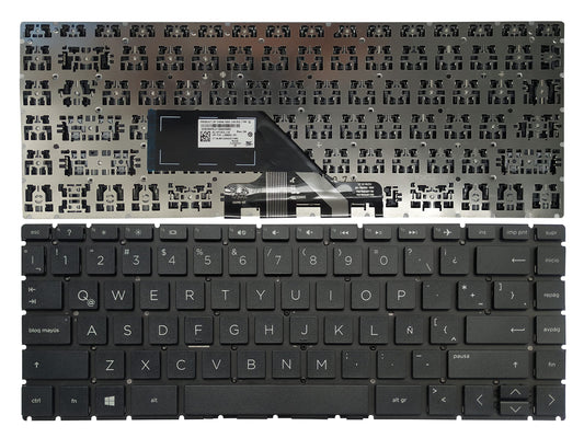 Laptop Replacement Keyboard Compatible for HP 240 G8 245 G8 246 G8 14-CF0013DX 14-DK0002DX 14-DK0028WM 14s-cf1000 14s-cf2000 Latin Layout Black No