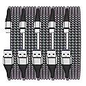 GREPHONE iPhone Charger 1ft,5 Pack 1ft [MFi Certified] Extra Long Lightning Cable,Long iPhone Charging Cord 1 Feet USB Cables (Green)