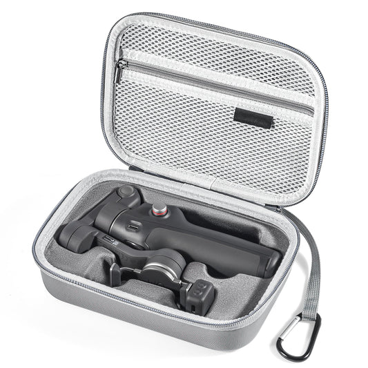 STARTRC PHOTO Osmo Mobile 8 Case, Leather PU Carrying Case for DJI OM 7P/8 Gimbal Stabilizer Accessories, All-in-one Storage OM 7P/OM8 and Magnetic