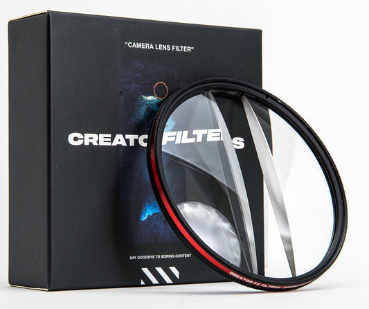 Creator FX Double Glass Split Diopter Lens Filter | Blur Zoom Center Filter for DSLR Cameras | Special Effect Filter for Camera Lens (Fits 82mm, 77mm