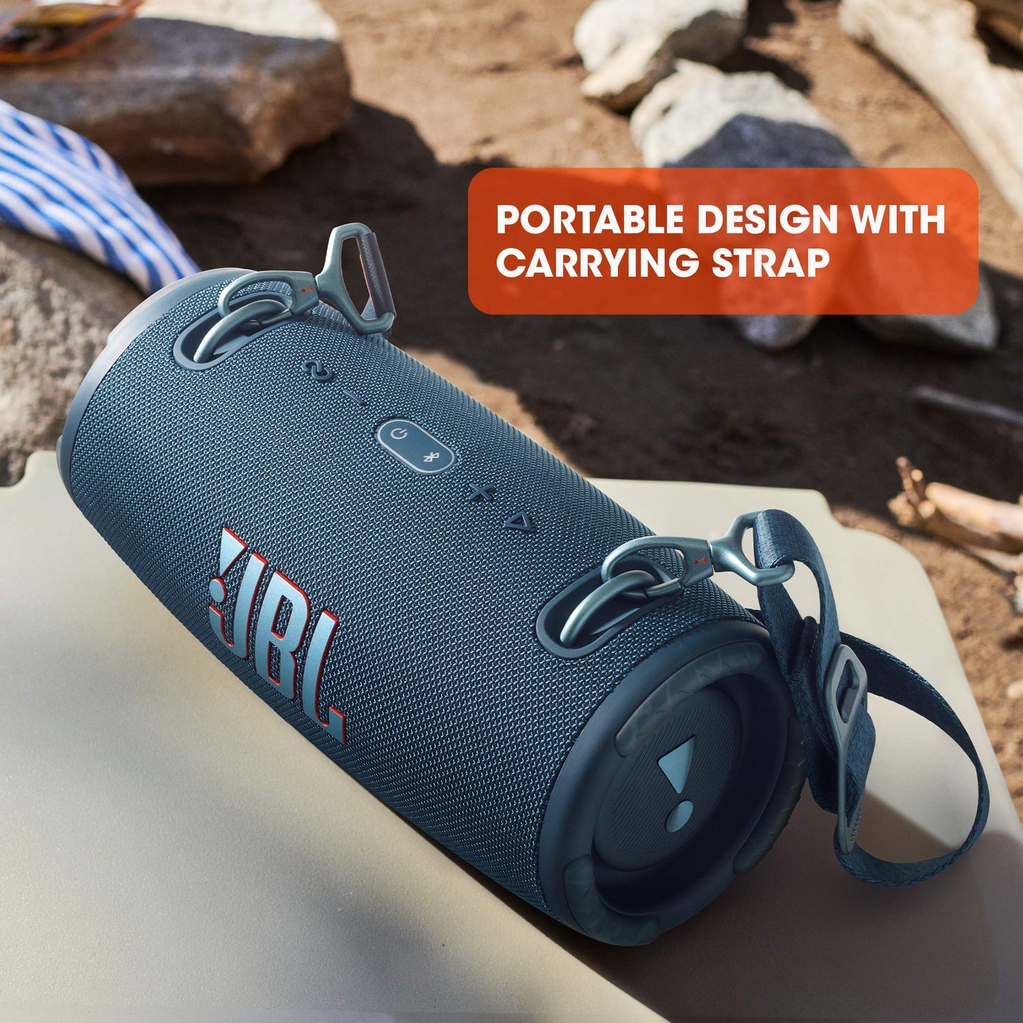 JBL Xtreme 3 - Portable Bluetooth Speaker, Powerful Sound and Deep Bass, IP67 Waterproof, 15 Hours of Playtime, Powerbank, PartyBoost
