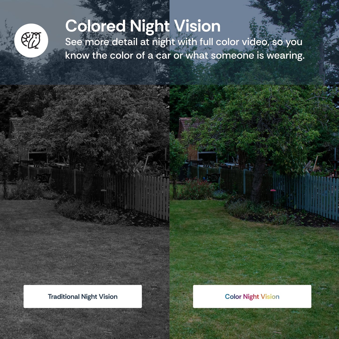Luna 3MP 2K Window Camera, 2.4GHz & 5GHz WiFi6 Indoor Cameras for Home Security Outdoor, Smart AI Descriptive Motion Alert, Color Night Vision