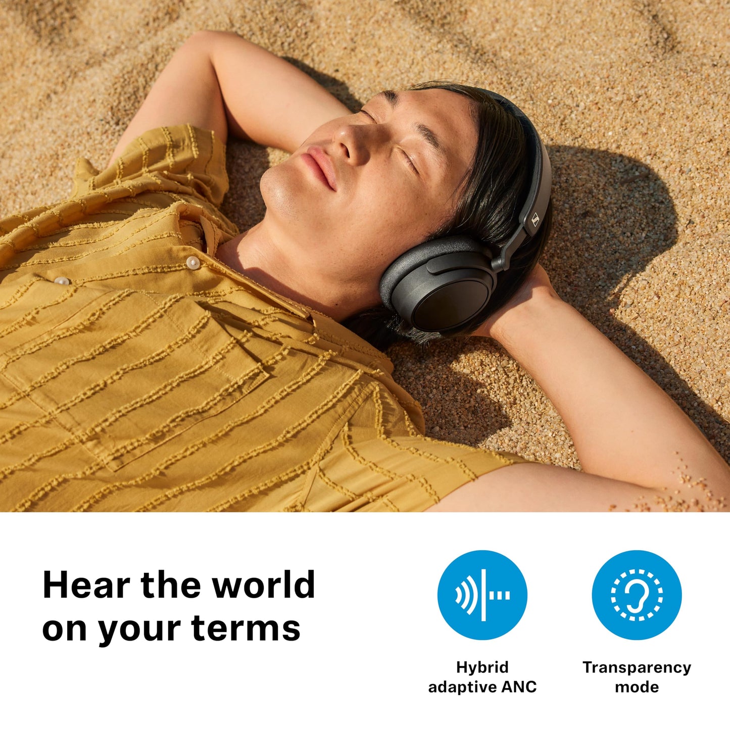 Sennheiser ACCENTUM Plus Wireless Bluetooth Headphones Noise Cancelling - Quick-Charge Feature, 50-Hr Battery Playtime, Adaptive Hybrid ANC…