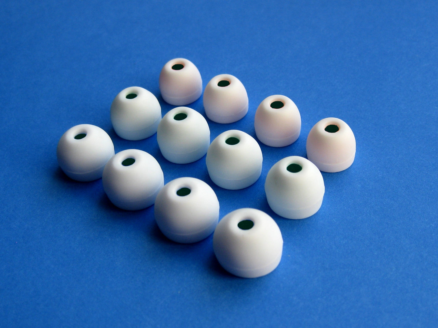 NICKSTON 12 pcs S/M/L White Hybrid Replacement Set Earbuds Eartips Compatible with Sony XBA, MDR and DR Series in-Ear Earphone Headsets