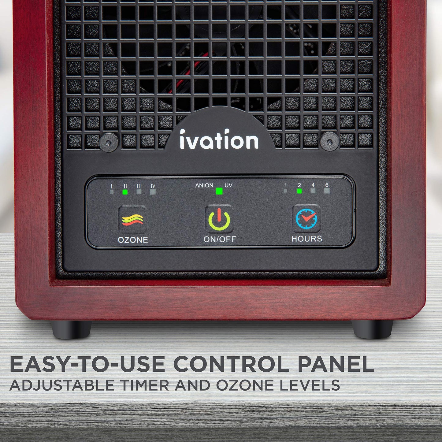 Ivation 5-in-1 Air Purifier, Ozone Generator, UV & Carbon Filter, Timer