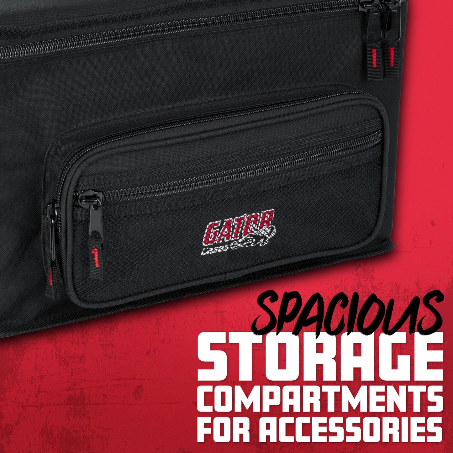 Gator Cases Padded Microphone Carry Bag, Holds (5) Wireless Microphone Systems, (GM-5W)