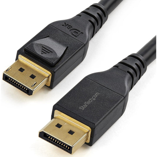 StarTech.com 13ft (4m) VESA Certified DisplayPort 1.4 Cable, 8K 60Hz HBR3 HDR, UHD DisplayPort Monitor Cord, Ultra HD 4K 120Hz DP 1.4 Video Cable M/M