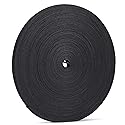 XINYIBO 1/2 inch Reusable Fastening Tape Cable Ties Double-Sided Hook-and-Loop Cable Management Tape (Black 25 Yards)