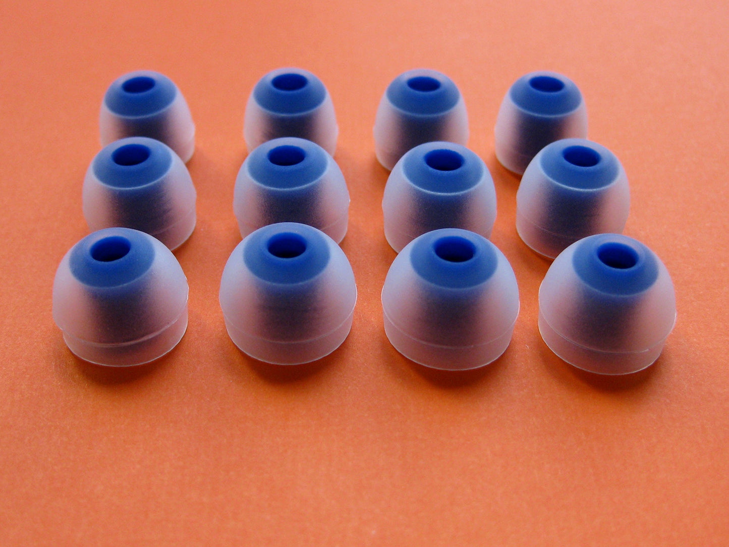 12pcs - 4S / 4M / 4L (C-BL) Replacement Earbuds Eartips Adapters Compatible with Monster iSport Achieve and Spirit Earphones Headphones