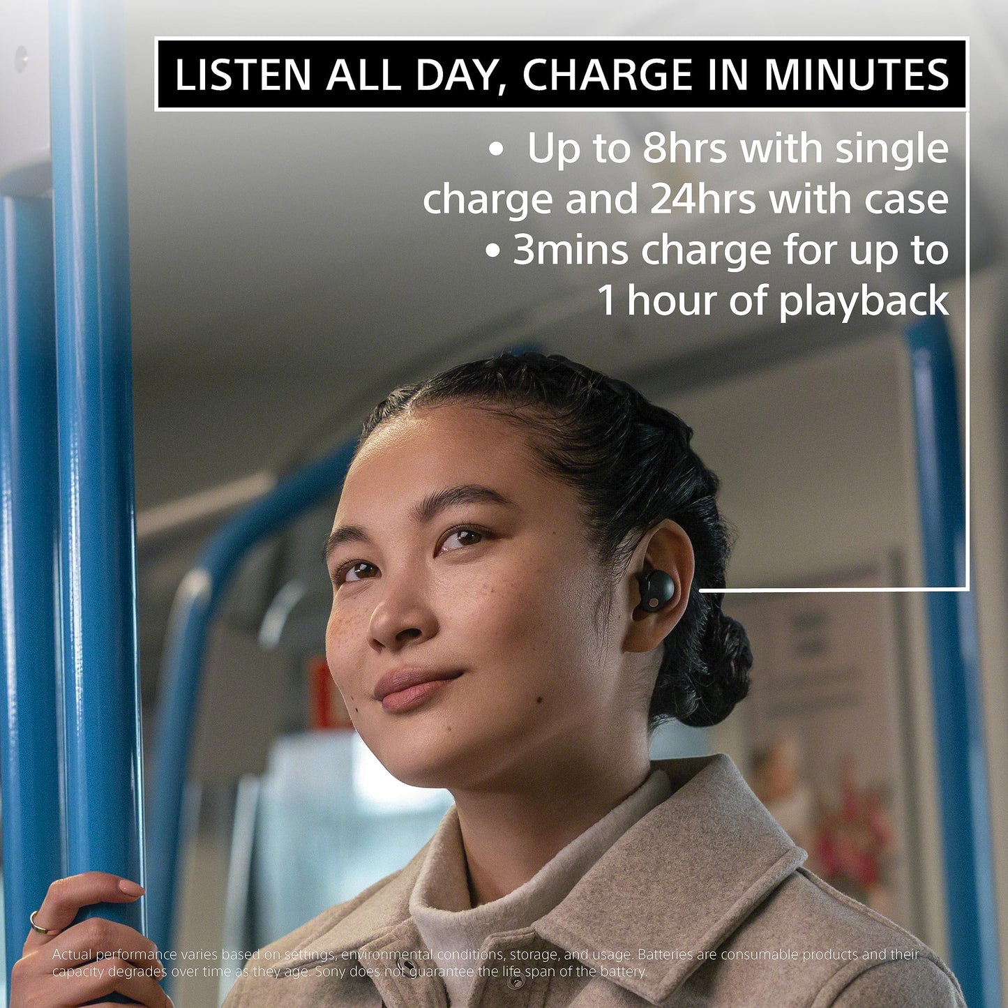 Sony WF-1000XM5 Premium Noise Cancelling Truly Wireless Earbuds, Silver