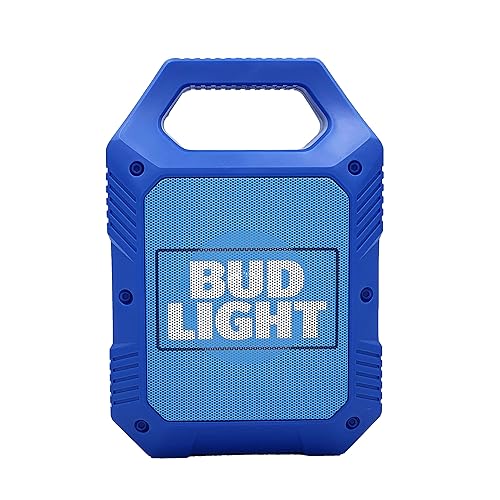 Bud Light Portable Bluetooth Wireless Speaker with Led Lighting 1200mah Rechargeable Battery Premium Bass & Clear Music Zero Distortion Connect
