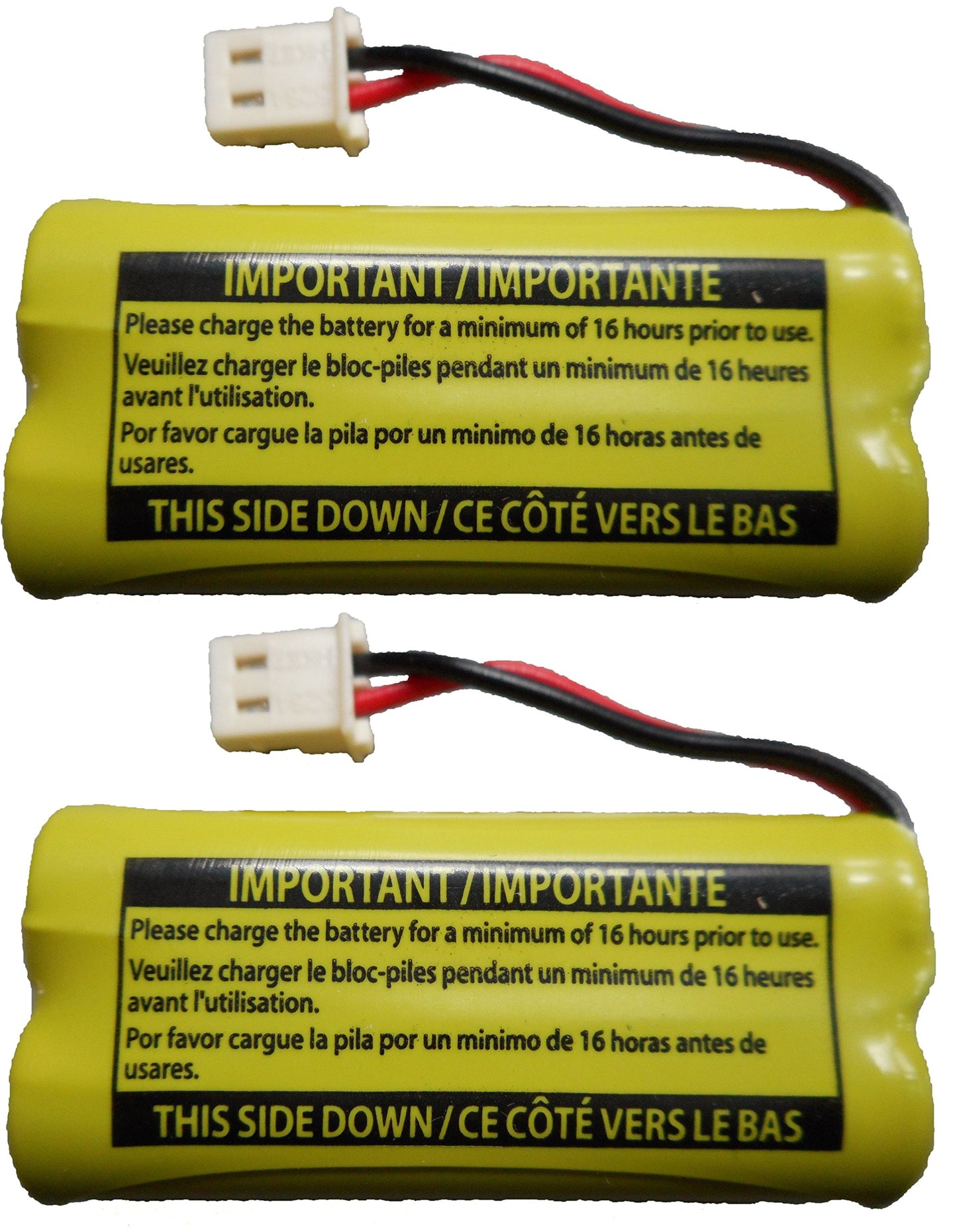JustGreatDealz Battery BT183342 / BT283342 for Vtech ATT Cordless Telephones CS6114 CS6419 CS6719 EL52300 CL80111 (2-Pack)
