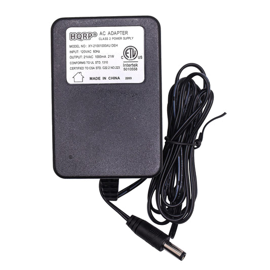 HQRP 21V AC Adapter Compatible with Back 2 Life Continuous Motion Massager BACK2LIFE BACK-2-LIFE MKA-482101000 HKA21-1000 B2L BLR-0601BKST BL2002 B2L…