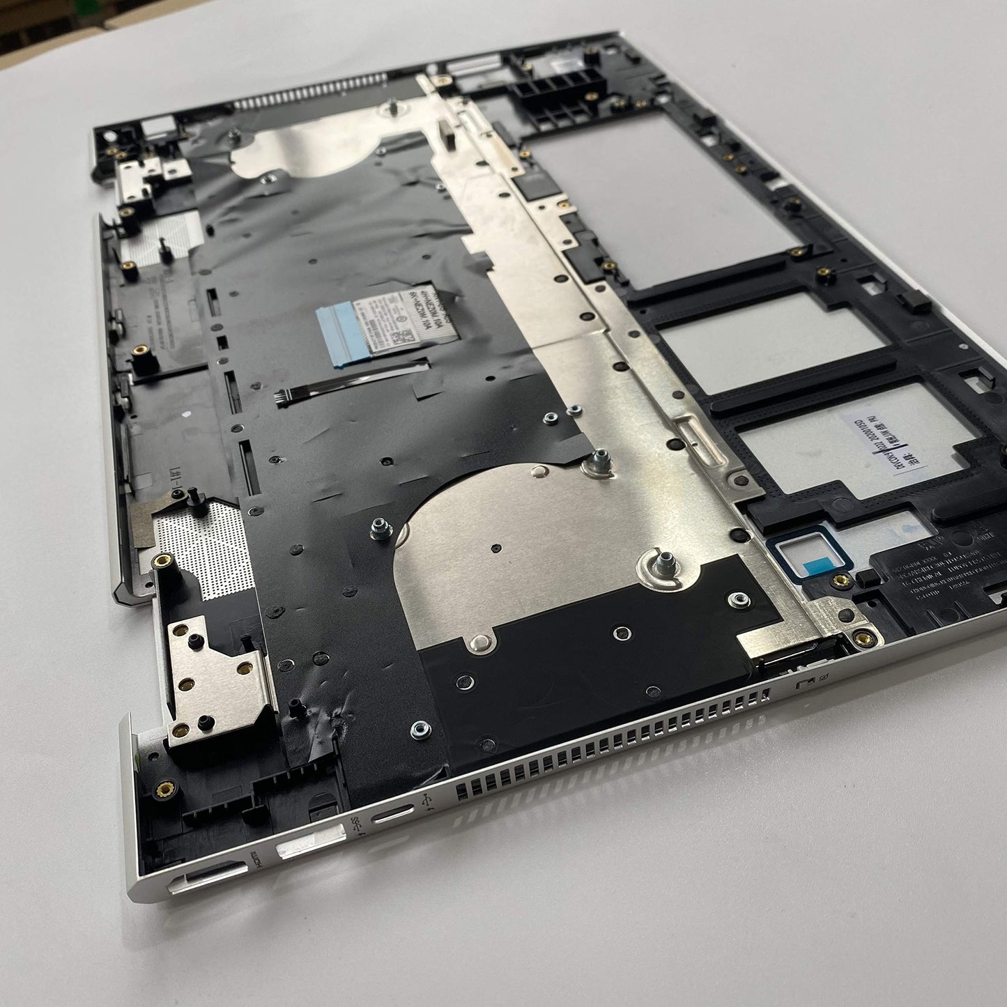 Replacement for HP Envy x360 15 DR 15T-DR000 15T-DR000 15T-DR100 Laptop Upper Case Palmrest Backlit Keyboard Assembly Part L53814-001 Top Cover Sliver