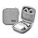 HOMEGYMFREE Small Travel Carrying Storage Case, 4.4"x4.4" Charger Organizer, Pouch compatible with MacBook Power Adapter, Laptop Accessories Cables