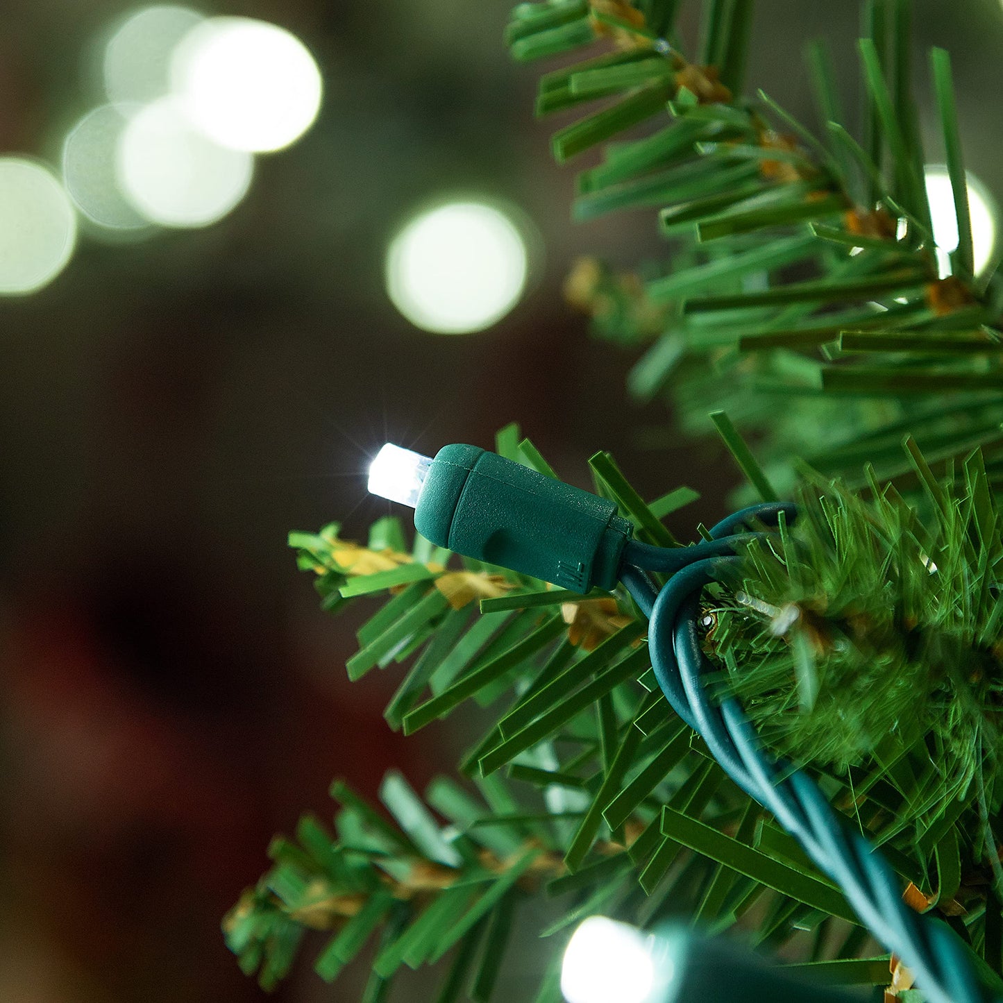 HLO Lighting 5mm Sun Warm White LED Christmas Lights | Wide Angle LED Mini Christmas Lights for Indoor and Outdoor Use | 70 Bulbs