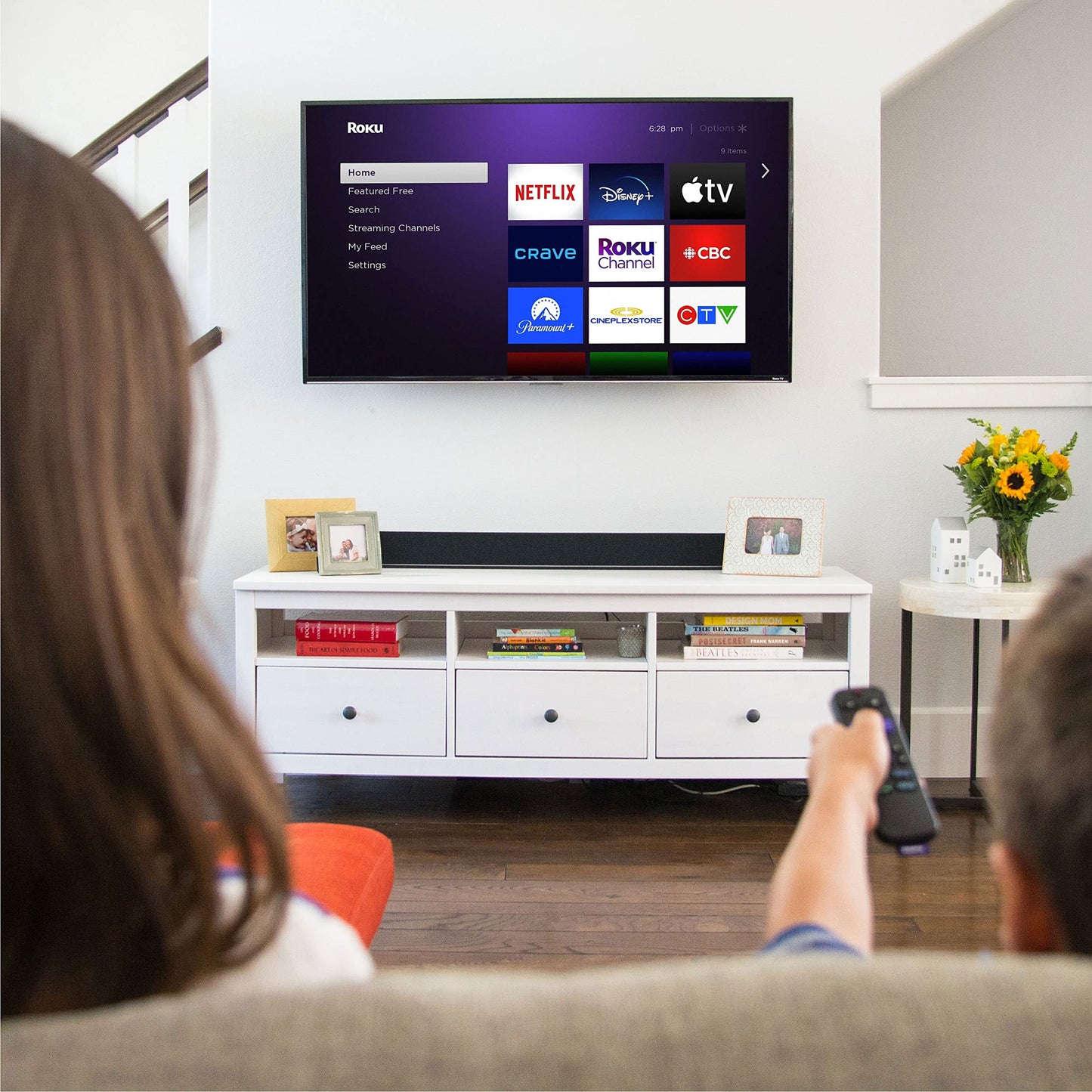 Roku Voice Remote with TV Controls for Roku TV (RCA1R)