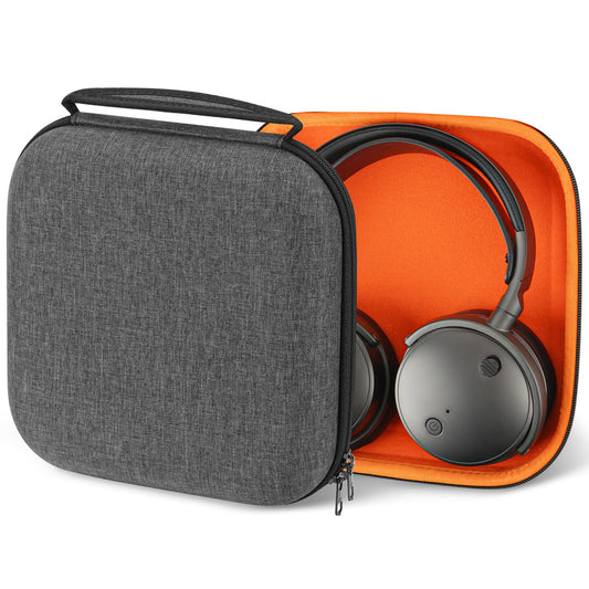 Geekria Shield Case for Over-Ear Headphones, Replacement Hard Shell Travel Carrying Bag with Cable Storage, Compatible with Audeze Maxwell, Soundcore