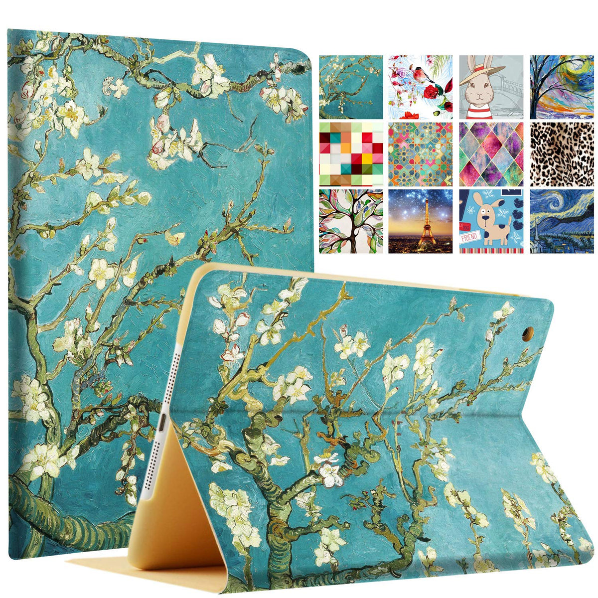 DuraSafe Cases for iPad PRO 10.5 Air 3 [ PRO 10.5 Inch Air 3rd Gen ] A1701 A1709 A1852 A2152 A2123 A2153 A2154 Printed Folio Magnetic Smart Protective
