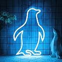 CoolGift Mart Penguin Neon Sign, Penguin Lamp Wall Decor, Dimmable Birthday Party Decorations for Home, Patio, Garden, Bars, Restaurants, Hotels