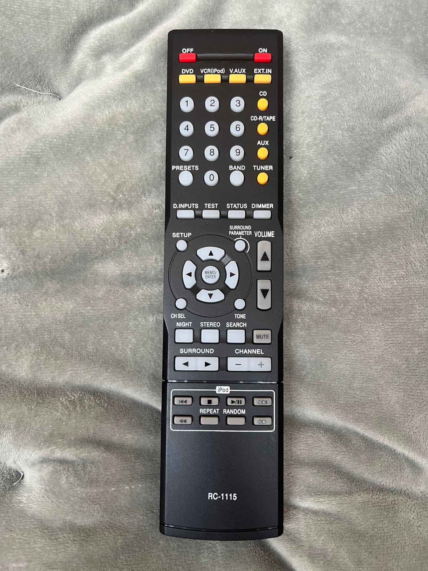 RC-1115 Replacement Remote Control for Denon AV Surround Receiver AVR-390 AVR390 AVR-1610 AVR-1705 AVR-1804 AVR-2105