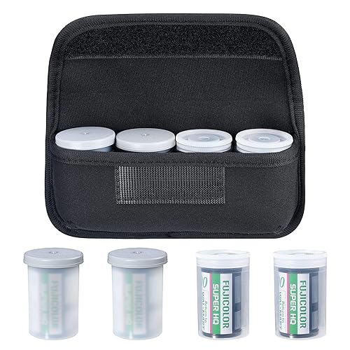TXEsign Camera Film 35mm 135 Roll Film Neoprene Storage Carrying Case Bag (Black)