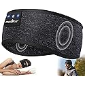MUSICOZY Sleep Headphones Bluetooth 5.4 Headband, Wireless Earphones Sweat Resistant Earbuds with Ultra-Thin HD Stereo Speaker for Workout Running