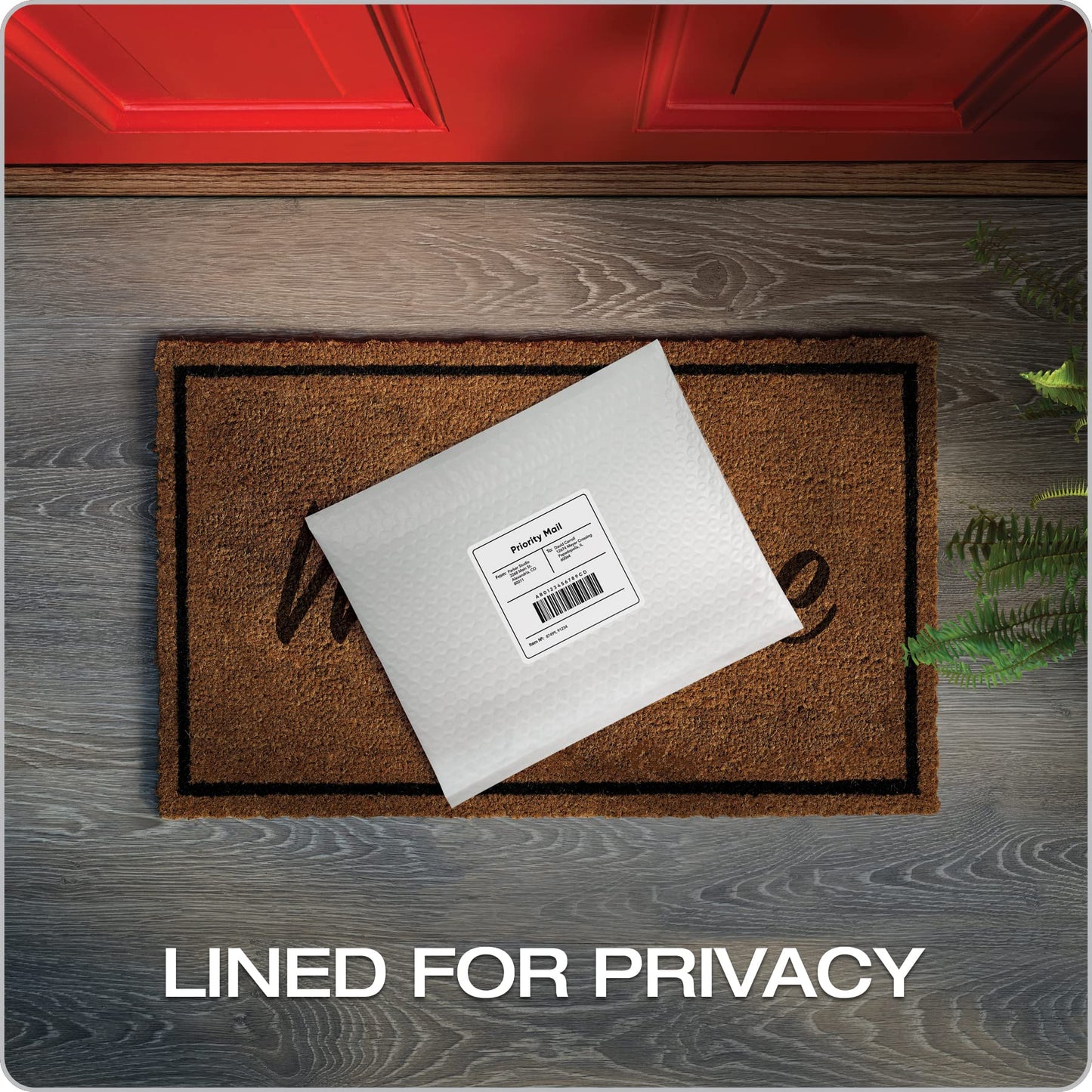 Quality Park Bubble Mailers, 8.5 x 11 Shipping Envelopes, Water Resistant White Poly Padded Envelopes, Redi-Strip Peel Off Closure, 25/Box (QUA85859)