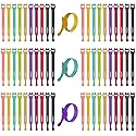 Lekou Cable Ties, 60 PCS 8 Inch Fastening Cable Straps, Reusable Hook and Loop Straps Wire Management, Cord Organizer Ties for Home Desk Office